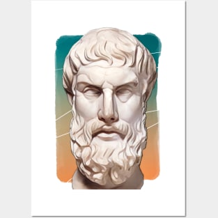 Greek philosopher Epicurus Illustration Posters and Art